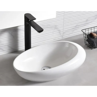 Inter Ceramic ПОРЦЕЛАНОВ УМИВАЛНИК ICB 493W ВЪРХУ ПЛОТ 49x31x14.5см (ICB 493W)