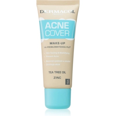 Dermacol Acne Cover успокояващ фон дьо тен с Tea Tree oil цвят No. 3 30ml