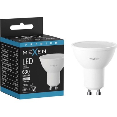 Mexen Nova LED крушка GU10, 6W, Неутрална - 4000K, 630 lm - L107-GU10-0640-01 (L107-GU10-0640-01)
