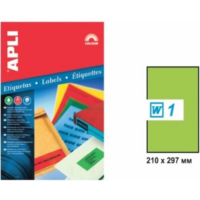 APLI Eтикети apli неон зелен, 2881, (10702014)