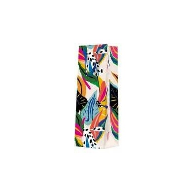 Darčeková taška na fľašu - Colorful Exotic 12x37x10 cm