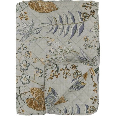 Chic Antique Béžový prehoz s kvetinovým vzorom Aix Vintage Quilt 130 x 180 cm