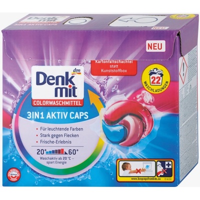 Denkmit 3v1 Aktiv Kapsuly na pranie 22 PD