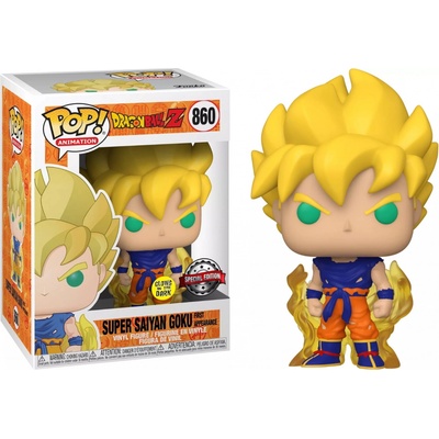 Funko Pop! 860 Dragon Ball Z Super Saiyan Goku First Appearance GITD Special Edition