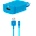 Ttec Зарядно 220V SpeedCharger USB Travel Charger, 2, 1A, incl, Lightning Cable - Синьо