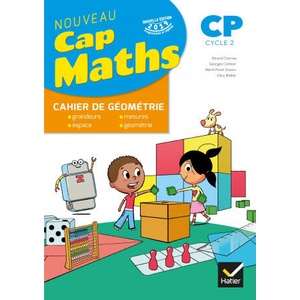 CAP MATHS CP Éd. 2019 - Cahier de Géométrie-Mesure (ISBN: 9782401053755)