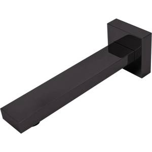 FDesign Чучур за вана FDesign Inula, правоъгълен дизайн, матово черно, 20 см (FD8-004-22)
