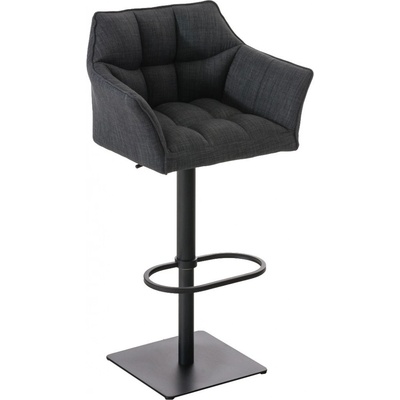 Design-Shop Damas B1 čierny rám / Tmavo sivá