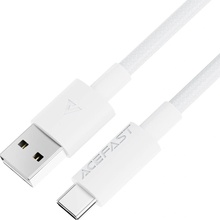 Acefast C18-04 USB to Type-C Fast Charging 3A Bend-Resistant, Nylon Braid 1,2m bílý