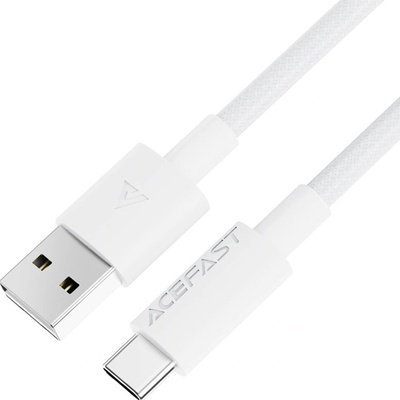 Acefast C18-04 USB to Type-C Fast Charging 3A Bend-Resistant, Nylon Braid 1,2m bílý