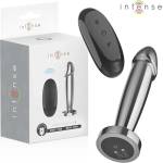  Метален анален плъг, вибрации и дистанционно, 8, 8см. - Intense Plug (D-243390)