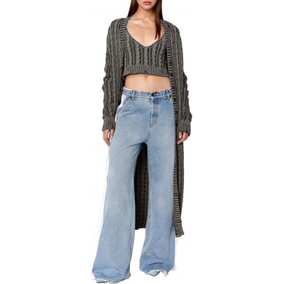 Diesel sveter M-PANAGIA KNITWEAR šedá