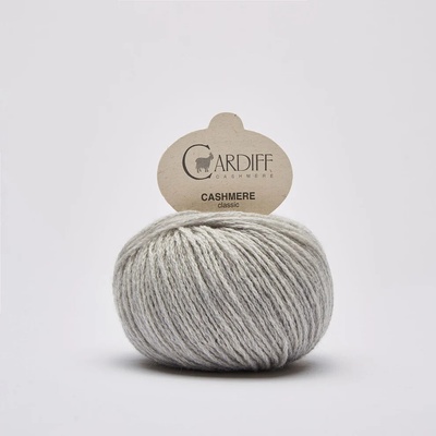 Cardiff Cashmere Kašmírová příze Cardiff Classic 25 g 112 m Barva: 518 PIOMBO