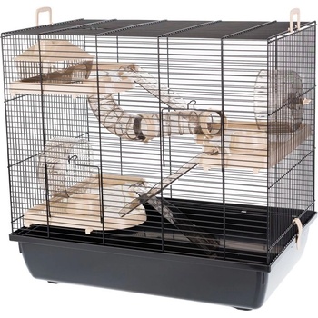 INTER-ZOO Pet Products Клетка за гризачи HOMER - 58 x 38 x 55 см ЧЕРНА
