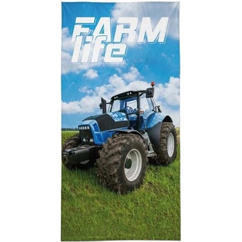 Detexpol osuška 70 x 140 Traktor blue farm