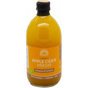 Mattisson Healthstyle Ябълков оцет с канела и куркума Органик, 500 ml Mattisson Healthstyle (MT1923)