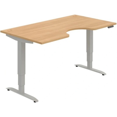 OFFICE PRO s.r.o. HOBIS ergo elektr.staviteľný stôl 160 cm, pamäť. ovláda. - MSE 3M 1600, dub