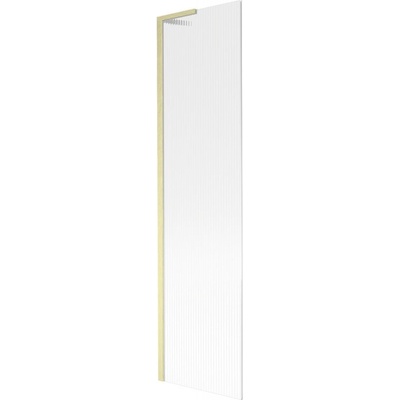 Mexen Next L параван за вана 1-крилен 50 x 150 cm, райета, златно четкано - 895-050-000-03-09-55 (895-050-000-03-09-55)