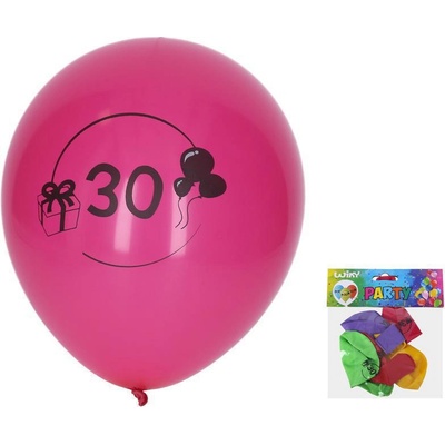 Wiky Balónik nafukovací 30 cm sada s číslom 30