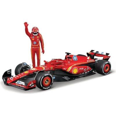 Bburago Ferrari SF-24 2024 Kit 16 Leclerc s podstavcem 1:24