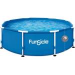 Funsicle Сглобяем басейн FunSicle - Activity Pool, 244 x 76 cm, кръгъл с метална рамка и филтрираща помпа (F2000830A0EU)