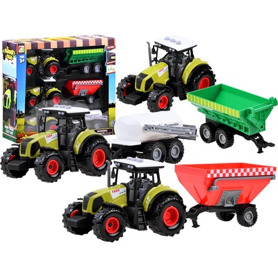 JOKO Sada Traktor s vlečkou 3 kusy so zvukom
