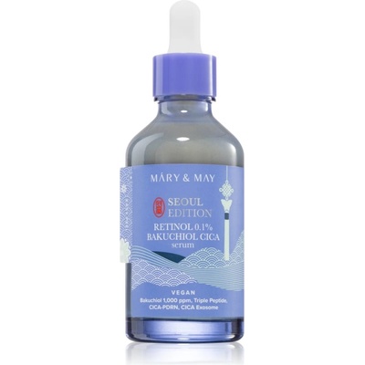 Mary & May Retinol 0.1% Bakuchiol Cica Serum серум против бръчки възстановяващ кожната бариера 80ml