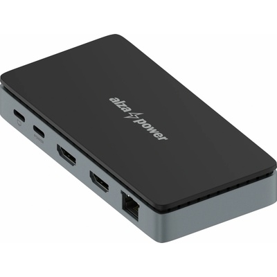 AlzaPower Metal Mini USB-C Dock Station 8v1 Dual Screen APW-DS82SY