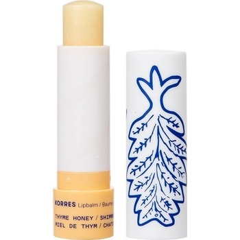 KORRES Овлажняващи блестящ балсам за устни Мед от мащерка , Korres Lip Balm Thyme Honey Shimmery 4, 5g