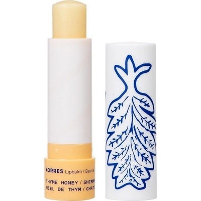 KORRES Овлажняващи блестящ балсам за устни Мед от мащерка , Korres Lip Balm Thyme Honey Shimmery 4, 5g