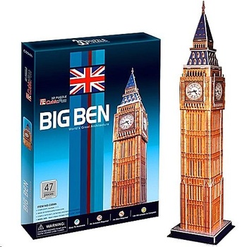 CubicFun 3D пъзел Cubicfun Big Ben, 47 части (C094H) (C094H)