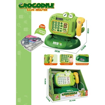 Image 1 of Armtoys ДЕТСКИ КАСОВ АПАРАТ С КАЛКУЛАТОР КРОКОДИЛ