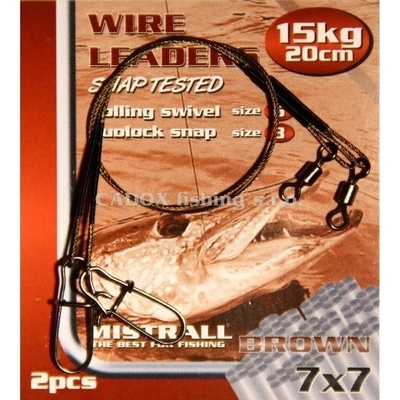 MISTRALL Lanko WIRE LEADERS 1x7 20 cm 7 kg