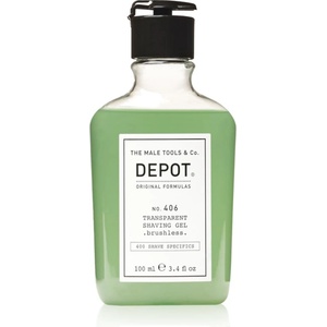 Depot 400 SHAVE SPECIFICS NO. 406 TRANSPARENT SHAVING GEL . brushless. гел за бръснене brushless 100ml