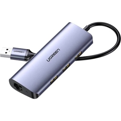 UGREEN 5-in-1 USB-C Hub CM252 - мултифункционален хъб за свързване на допълнителна периферия за устройства с USB-C (тъмносив)