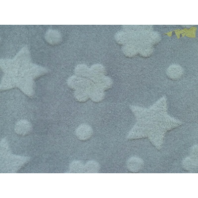 coral fleece baby šedý