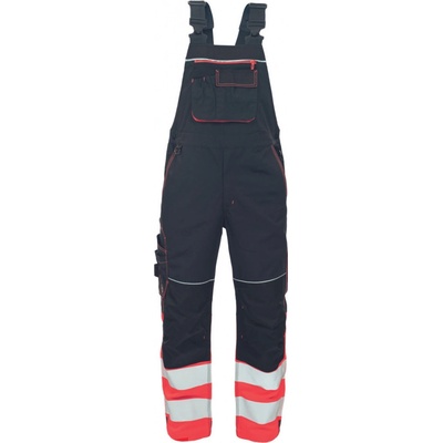 Cerva Knoxfield HI-VIS Hvps Dw Pánské kalhoty s laclem antracit/červená