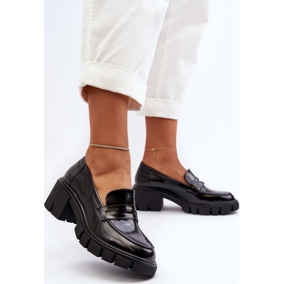 Big Star Shoes DÁMSKÉ MOKASÍNY NA MASIVNÍM PODPATKU BIG STAR NN274055 černé