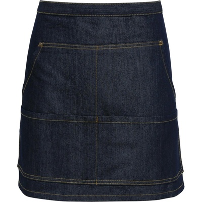 Premier Workwear Pracovní džínová zástěra PR125 Indigo Denim 79x39,5cm