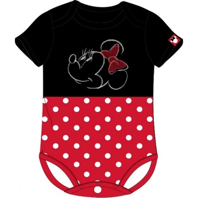 E plus M Dojčenské detské body tričko s krátkym rukávom Minnie Mouse Disney