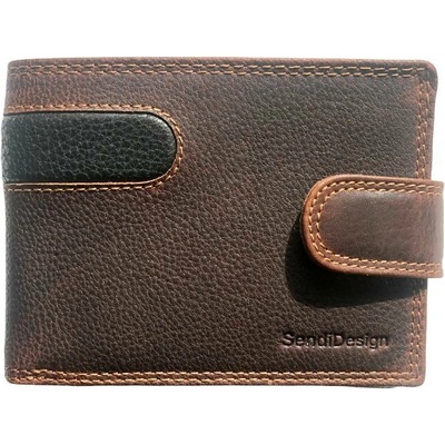 Sendi Design pánská kožená hnědo koňaková D-B01 Cognac