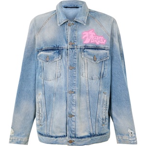 Palm angels Яке PALM ANGELS Men's Hunter Denim Jacket - Blue Fu