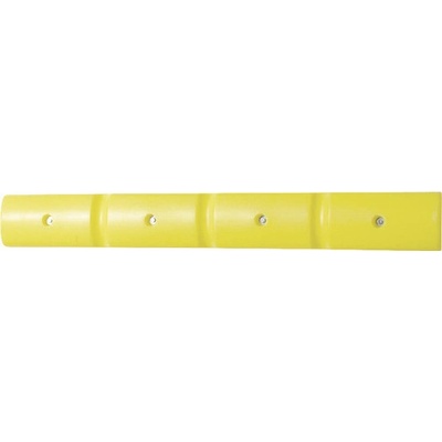Stěnový ochranný profil 1000 plastový žlutý 1000x50x125 mm 2 kusy