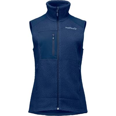 Norrøna Дамски поларен елек Norrøna Women's Trollveggen Warm3 Vest Fleece vest - Indigo Night (132-1548-0112)