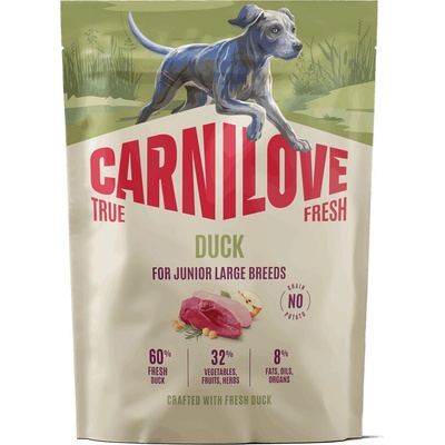 Carnilove True Fresh Dog Dry Duck for Junior Large breeds 1,5 kg