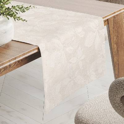 Biante Teflónový behúň na stôl TF-065 Listy na režnom 45x140 cm