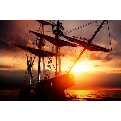 DIMEX ART Флизелинов фототапет стар пиратски кораб 375 x 250 см