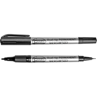 Forofis Маркер за CD/DVD с 2 върха 0, 5мм и 2мм, черен Forofis 91270