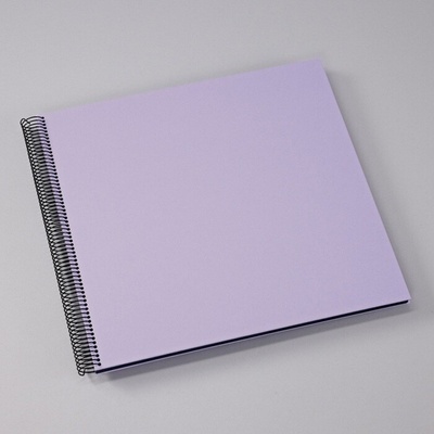 Spiral Economy Album Large black lilac silk