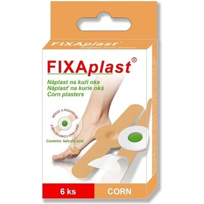 FIXAplast CORN Náplaste telovej farby na kurie oká 6 ks
